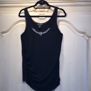 WHBM Black Summer Top